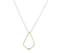 Collana con Supporto per Anello In Oro NICENEEDED, Collane per Custodi Dell'Anello Nuziale, Ciondolo Porta Anello di Fidanzamento Geometrico In Acciaio Inossidabile per Donne e Ragazze