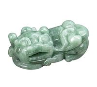 Collana con talismano, Ciondolo Feng Shui, Ciondolo Pi Xiu con smeraldo naturale? Collana Feng Shui Amuleto della ricchezza contro gli spiriti maligni Collana Tailsman Pietra Chakra Collana regolabile
