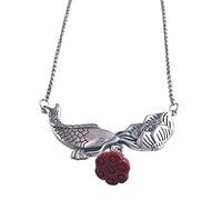 Collana con talismano, Ciondolo Feng Shui, Collana con ciondolo a forma di pesce in argento e oro? Ciondolo autentico Chakra Feng Shui Ricchezza Meditazione Ornamento contro il male Ciondolo? Regalo d