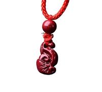 Collana con talismano, Ciondolo Feng Shui, Collana con ciondolo cinabro viola Buddha Guanyin Borsa for soldi Zucca Blocco armonia Feng Shui Ricchezza Amuleto spirituale contro il male Chakra Ciondolo