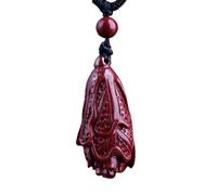 Collana con talismano, Ciondolo Feng Shui, Collana con ciondolo Feng Shui ricchezza cinabro cavolo cinese autentico Chakra cristallo amuleto Reiki ricchezza fortunata allontana gli spiriti maligni col