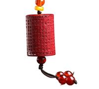 Collana con talismano, Ciondolo Feng Shui, Collana da donna in cristallo cinabro oro viola naturale Feng Shui Cuore fortunato Sutra Secchio Perline Collana ricchezza Allontana gli spiriti maligni Tali
