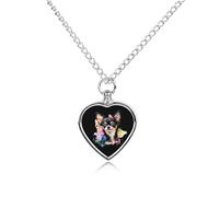 Collana con urna colorata a forma di cane chihuahua, per ceneri di animali domestici, con ciondolo commemorativo, idea regalo per cane e gatto