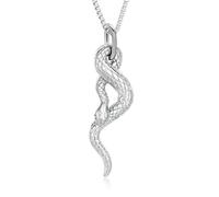Collana con urna di serpente per cenere, in acciaio inox, pitone, Memorial, ciondolo umano, animale domestico, cenere, souvenir per uomini e donne, Acciaio inossidabile, Nessuna pietra preziosa