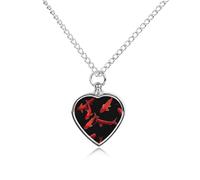 Collana con urna personalizzata a forma di pesce salmone rosso per ceneri di animali domestici carino ciondolo commemorativo gioielli regali per cane gatto