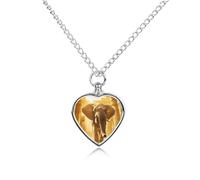Collana con urna personalizzata con elefante antico Egitto per ceneri di animali domestici carino ciondolo commemorativo gioielli regali per cane gatto