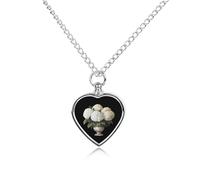 Collana con urna personalizzata con fiore di ortensie bianche per ceneri di animali domestici carino ciondolo commemorativo gioielli regali per cane gatto