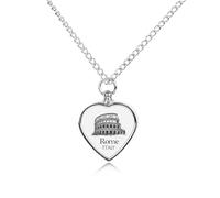 Collana con urna personalizzata Italia Roma per ceneri dell'animale domestico carino ciondolo commemorativo gioielli regali per cane gatto