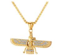 Collana con zirconi, stile retrò hip-hop, fede religiosa, collana decorativa in