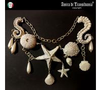 collana conchiglia gioiello donna bigiotteria mare perle ciondolo stella marina