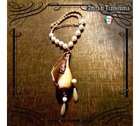 collana conchiglia gioiello donna pendente bigiotteria mare perle ciondolo cameo