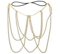 Collana Corpo Cristallo, Catena Coscia Elegante Donna 1 Pezzo | Gioiello Brillante per Matrimonio e Danza, Stile Chic, Decorazione Corpo, per Tacchi Alti e Coscia