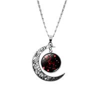 Collana Corrispondente per Coppie Regali Di Compleanno Mezza Ciondolo Luna Gioielli Regali Di Compleanno Per Le Donne Dodici Per Le Donne Di Segni Della Collana Di Ghiande (E, One Size)