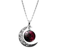 Collana Corrispondente per Coppie Regali Di Compleanno Mezza Ciondolo Luna Gioielli Regali Di Compleanno Per Le Donne Dodici Per Le Donne Di Segni Della Collana Di Ghiande (K, One Size)
