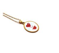 Collana corta con ciondolo mongolfiera - Collana charms pendente donna