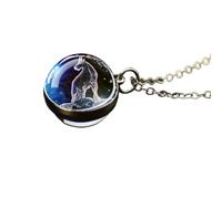Collana Costellazione Luminosa Del Capricorno - Collana Creativa Con Pendente A Sfera In Vetro Cristallo Da 20 Mm, Catena Creativa, Oroscopo, Astrologia Celeste, Gioielli Gifr, Capricorno, 50+7 Cm