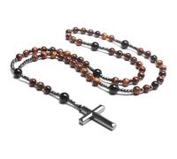 Collana Croce - Marrone