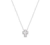 COLLANA MINI DOPPIA CROCE CON ZIRCONI DONNA AMEN