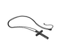 Collana Crocifissi In Acciaio Inossidabile Con Versi Biblici Ispiratori Lunghezza Regolabile Collo A Pendente Religioso Girocollo Bibbia Ciondolo Ciondolo