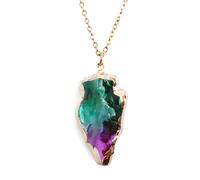 Collana Crystal Stone - Verde / Viola