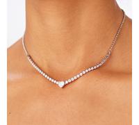 Collana Cuore Luminoso Sagapo SDZ147 Zirconi San Valentino Donna