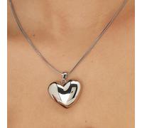 Collana Cuore Sagapo Acciaio Regalo Anniversario Amore Eterno SSE09