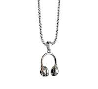 Collana da Auricolari Acciaio Inossidabile Cool Hip Hop Punk Gioiello