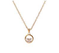 Collana Da Coccinella Speciale Clavicola Per Le Donne Collana Di Diamanti In Acciaio Da Donna Design Moda Collana Lucida Collane E Catene Di Collana in Acciaio Inossidabile (B, One Size)