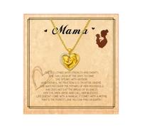 Collana da donna alla, placcata oro, elegante gioiello per donne incinte, madri, mogli, fidanzate, accessorio per familiari, amici, colleghi, uso quotidiano e occasioni speciali