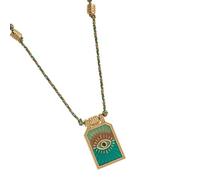 Collana da donna con ciondolo a forma di carta dei tarocchi in stile retrò, con una carta dei tarocchi retrò, gioiello artistico, Misura unica, come descritto, come descritto