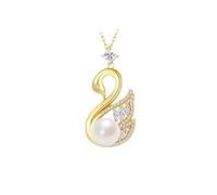 Collana da donna con ciondolo a forma di cigno per la clavicola della fidanzata, Misura unica, Resina, Nessuna pietra preziosa