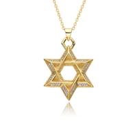 Collana da donna con ciondolo a forma di cuore, catena di ancoraggio, pendente pentagramma, stella guardiana, collana con stella di diamanti, catena corta per clavicola da donna