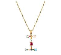 Collana da donna con ciondolo a forma di lettera per donna, collana con iniziale, in argento, lettere dell'alfabeto, collane e ciondoli per lei, Metallo, Nessuna pietra preziosa