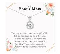 Collana da donna con infinito, regalo per la festa della mamma, moglie, nonna, nuova mamma, sorella, zia e altro ancora, Cristallo, Nessuna pietra preziosa