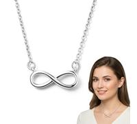 Collana da donna con infinito, semplice ed elegante, The Summer I turned pretty, "Amore infinito", collana da donna in argento