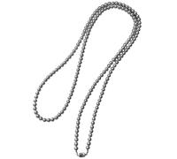Collana da donna con perle grigie, senza nichel, design elegante a strati di lusso per feste e matrimoni, diametro 0,28 mm e lunghezza 47,2 cm