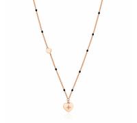 COLLANA DA DONNA IN ACCIAIO CON CUORE E SMALTO NERO BROSWAY CHANT BAH36 (2665)