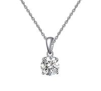 Collana da donna in argento, Collana in argento sterling S925 con pietra portafortuna, cristallo infinito, retrò delicato alla moda, girocollo , catena, gioielli regalo for le sue ragazze, coppie