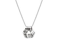 Collana da donna in argento, Collana semplice in argento sterling for donna S925 in triangolo geometrico delicato girocollo alla moda collana delicata catena regalo gioielli for le sue ragazze coppie