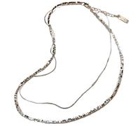Collana da donna in ottone raffinata, aspetto unico grande perla, girocollo flessibile placcato argento, lussuosa e gentile, Must-Have, 2024