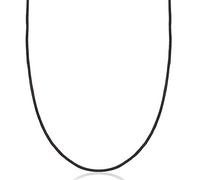 Collana da donna in seta con cordoncino di seta da 2 mm, nero, per ciondoli, collana in tessuto con chiusura a moschettone in argento Sterling 925 placcato oro