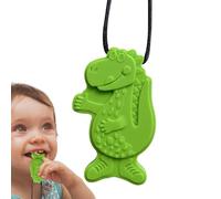 Collana Da Masticare In Silicone - Giocattolo Sensoriale Di Dinosauro, Collana Da Masticare Per Bambini, Accessorio Mordace Con Materiale Sicuro | Neckware Portatile Per La Dentizione Per Lo Sviluppo