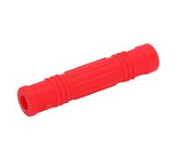 Collana da Masticare in Silicone Sfuso con Topper per Matita Masticabile, Giocattolo per Gioielli Masticabili con Bastoncini da Masticare in Silicone per Ragazzi(Set di penne a sciabola rossa)