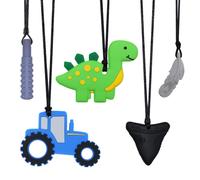 Collana da masticare per bambini con problemi sensoriali, confezione da 5 collane da masticare per ragazzi e ragazze con autismo, ADHD, SPD e PIC