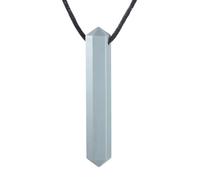 Collana da masticazione sensoriale: ciondolo dentizione in silicone, giocattolo durevole resistente al morso, aiuto di stimolo orale sicuro | Collana masticabile non tossica testurizzata, gioielli