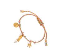 Collana da polso regolabile con ciondolo a forma di conchiglia per donne e uomini, stile spiaggia, gioiello regolabile, フリーサイズ