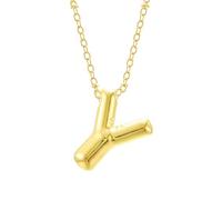 Collana da tennis con lettere a bolla collana con iniziale dorata per le donne collane con ciondolo spesso alla moda gioielli d'oro per le donne adolescenti mamma nonna moglie collana, lega di zinco