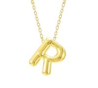 Collana da tennis con lettere a bolla collana con iniziale dorata per le donne collane con ciondolo spesso alla moda gioielli d'oro per le donne adolescenti mamma nonna moglie collana, lega di zinco