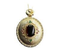 Collana da uomo Ambra Naturale Ambra Sangue Ciondolo Collana Gioielli Vintage Forma Geometrica Gemma Artificiale Incisa...