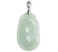 collana da uomo autentica intarsiato naturale vecchio materiale giada ruyi ciondolo semi di ghiaccio giada ciondolo collana donna moda